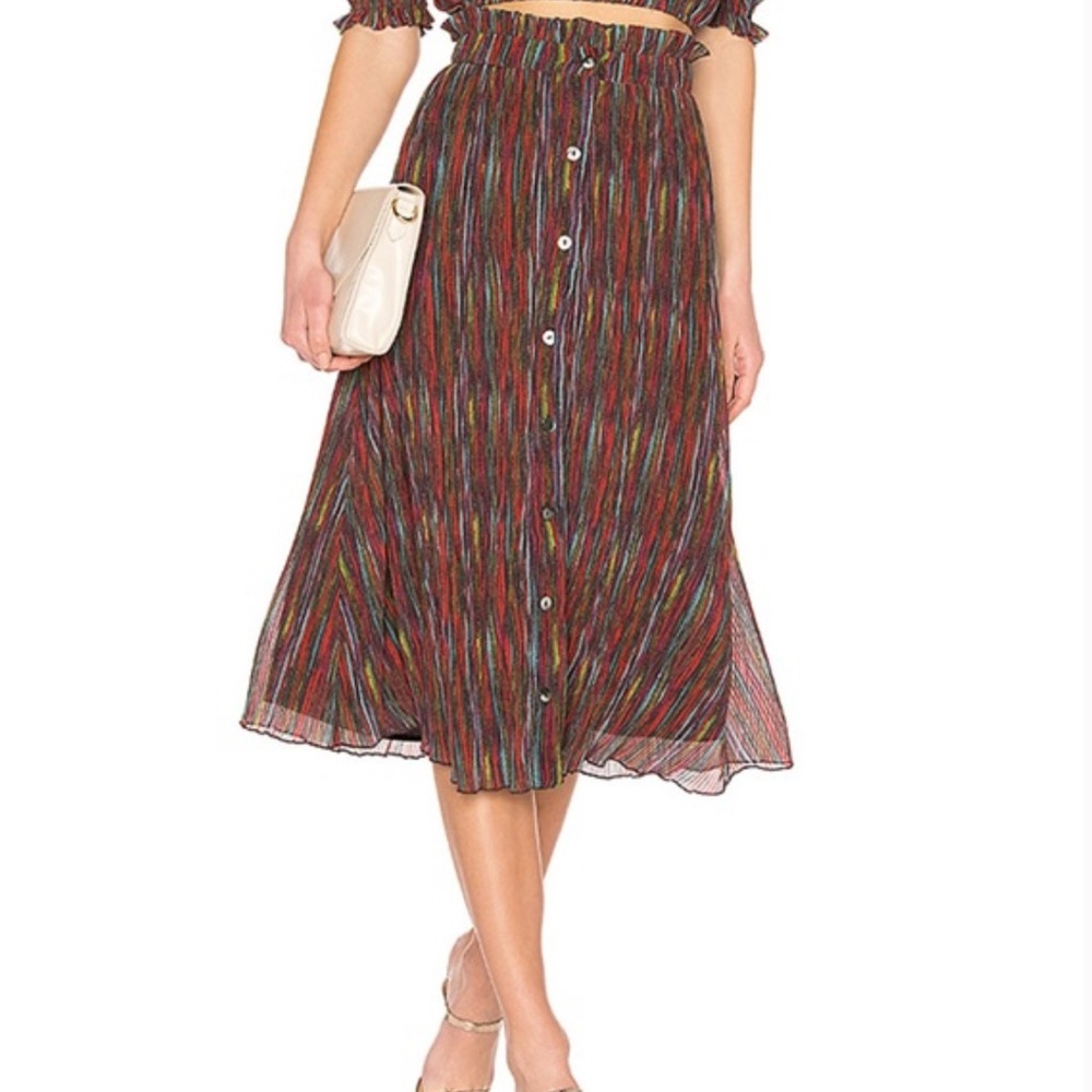 X REVOLVE Carmella Midi Skirt in Multi